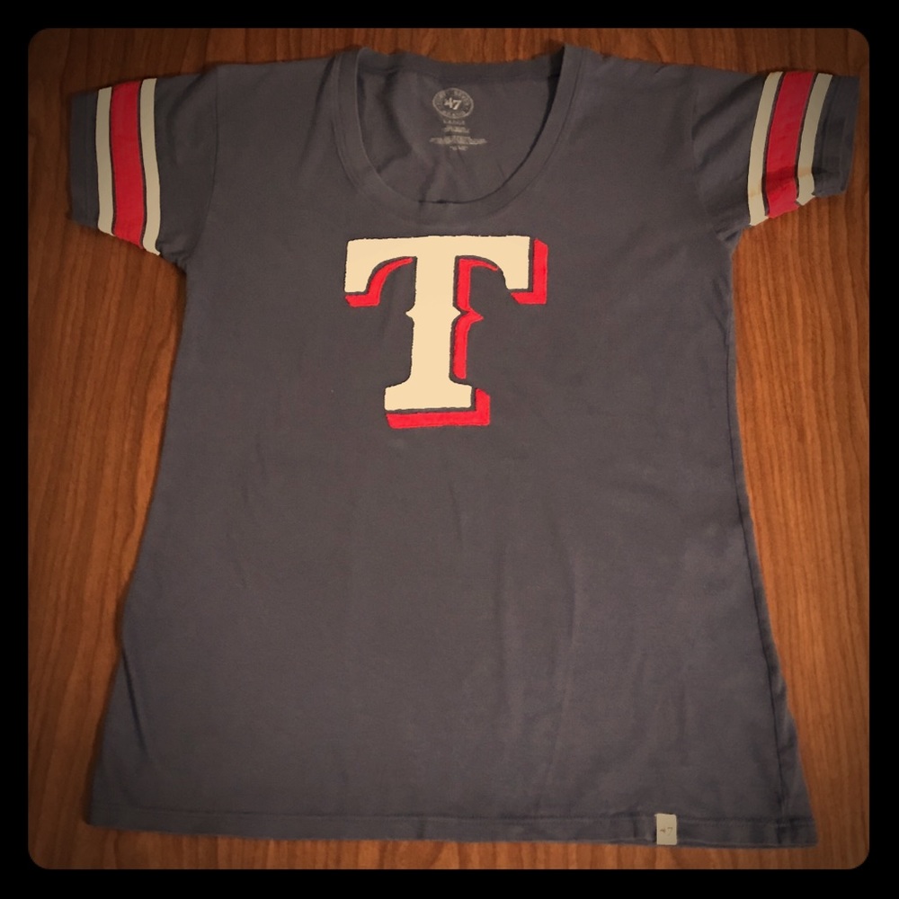 Ladies Texas Ranger baseball tee